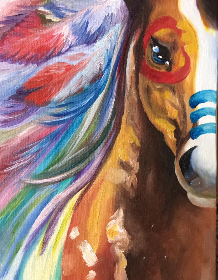 Tribal Horse - art by Emma Millen